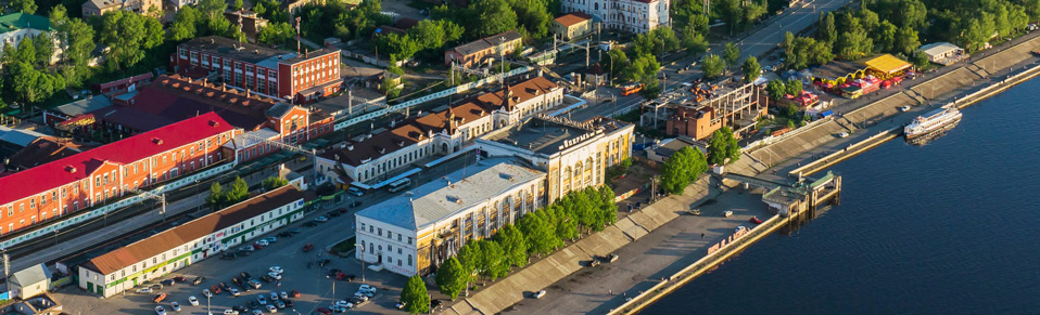 Речной вокзал Перми с высоты птичьего полёта речной вокзал Перми с высоты